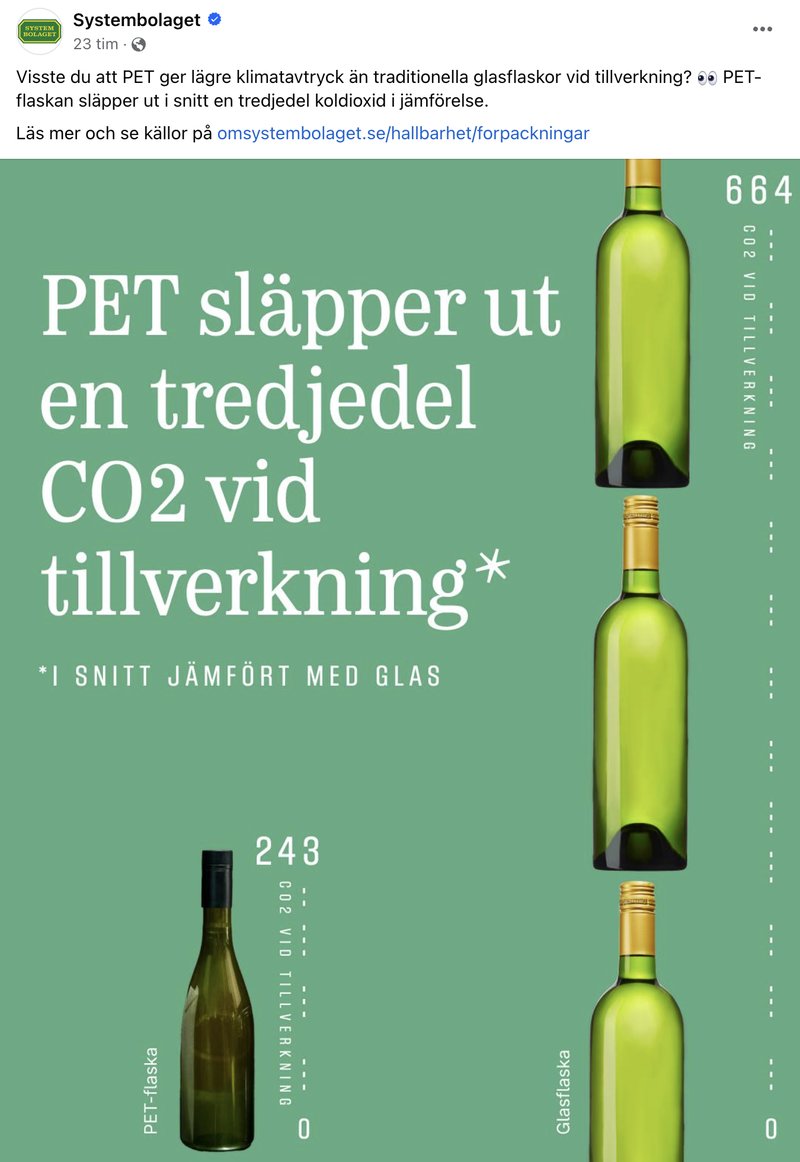 Foto: Skärmavbild Facebook/Systembolaget Foto: Skärmavbild Facebook/Systembolaget